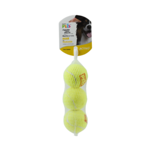 Juguete pelota CH de tenis c/squeaker-3pz