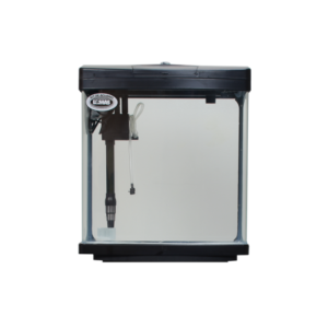 Kit equipado acuario rectangular negro con luz LED 25L