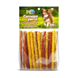 Palitos de carnaza sabores vareados 40pz