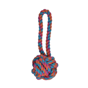 Juguete de bola de hilo multicolor c/jaladera