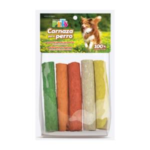 Palitos huecos de carnaza colores (5-22cm) 5pz