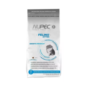 Alimento Nupec Nutrición Felina Especializada Kitten para gato de temprana edad sabor pollo, salmon y arroz en bolsa de 3kg