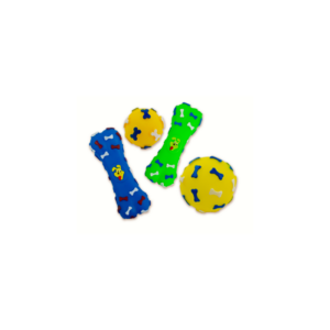 Tinny Chums set vinil hueso y pelota SP-3431