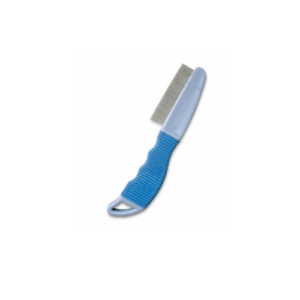 PEINE METALICO ANTIPULGAS CON MANGO PLASTICO IMPORTADO DOGGY
