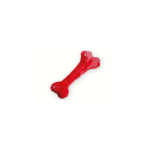 sp-3493 /rocky chums hueso de caucho grado alim c/sabor tocino p/perros de mordida agresiva 15.5cm 188g