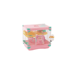 sp-3623/ jaula plastica p/hamster sunny hamster land importada (rosa) 1 piso 27.7x20.5x25.0