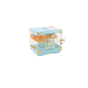 sp-3624/ jaula plastica p/hamster sunny hamster land importada (azul) 1 piso 27.7x20.5x25.0