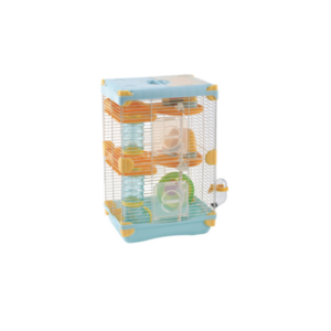 sp-3627/ jaula plastica p/hamster sunny hamster land importada (azul) 2 pisos 27.7x20.5x42.5