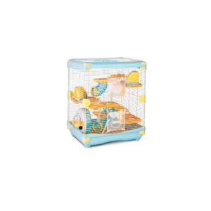 sp-3633/ jaula plastica p/hamster sunny hamster land importada (azul) 2 pisos 36.0x27.0x42.5