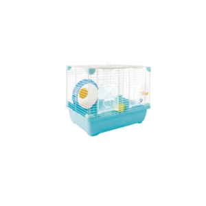 sp-3635/ jaula plastica p/hamster sunny hamster land importada (doble)  33.5x23.7x35.5