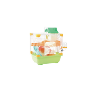 sp-3637/ jaula plastica p/hamster sunny hamster land importada (verde) 24.1x18.3x30.1