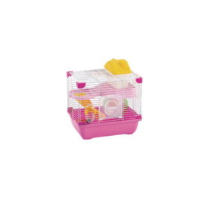 sp-3639/ jaula plastica p/hamster sunny hamster land importada (rosa) 28.9x22.2x30.1