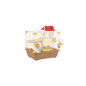 sp-3640/ jaula plastica p/hamster sunny hamster land importada (cafe) 28.9x22.2x30.1