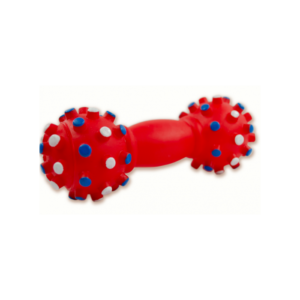SP-3969/ Tinny Chums mancuerna de vinil c/picos y sonido tipo squeaky 15.8cm by sharpaw