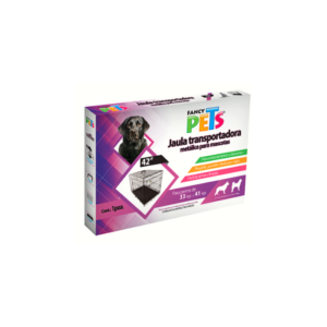 FL8294 Jaula metálica plegable 42IN (1m) -2puertas
