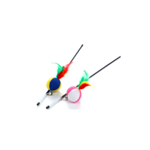 SP-3788/ Juguete para gatos pawffy stick con cuerda, pelota, plumas  y cascabel