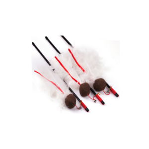 SP-3787/ Juguete para gatos pawffy stick con cuerda, plumas y cascabel