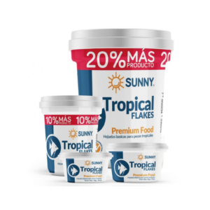 TP-3504/ Alimento sunny importado hojuelas basicas tropicales 100g (by tropical)  (promocion 20% extra)