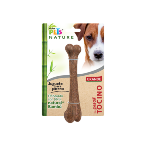 Fl9312 Juguete Hueso Gde De Bambu Sabor Tocino Nature