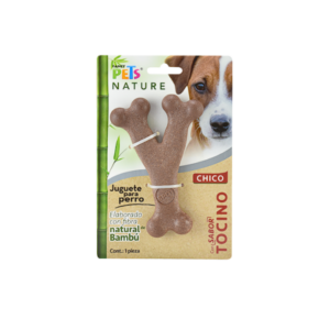 Fl9306 Juguete Hueso Ch Triple De Bambu Sabor Tocino Nature