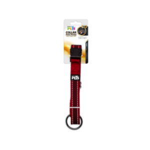 Fl8727/ Collar Gde C/Ultra Grip Y Bandas Reflejantes Rojo