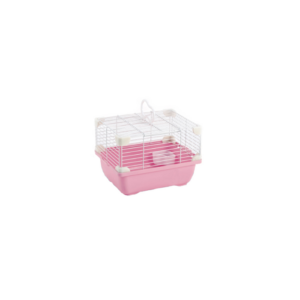sp-3659/ jaula plastica p/hamster sunny hamster land importada (rosa) 24.0x18.3x16.0