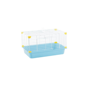 sp-3674/ jaula plastica p/conejo sunny  importada (rosa) 45.0x30.0x25.0 (rosa, azul, morado, verde, blanco)