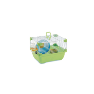sp-3720/ jaula plastica p/hamster sunny hamster land importada (verde) 24.0x18.3x16.0