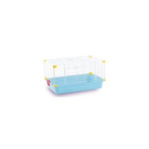 sp-3722/ jaula plastica p/conejo sunny  importada (rosa) 62.0x34.5x40.0 (rosa, azul, morado, verde, blanco)