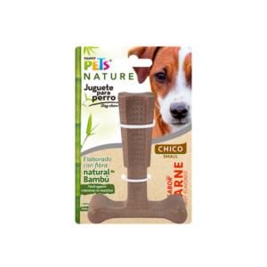Fl9323 Juguete Hueso Bambu Plus Ch Sabor Carne