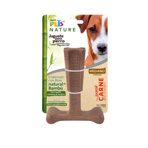 Fl9324 Juguete Hueso Bambu Plus Med Sabor Carne