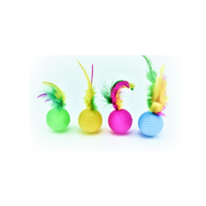 sp-3761/ juguete para gatos pawffy pelota plastico c/sonaja