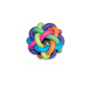 Sdv-01/ Pelota Trenzada Colores  2" Doggy C/ Cascabel Set C/2 Pzas  Importado